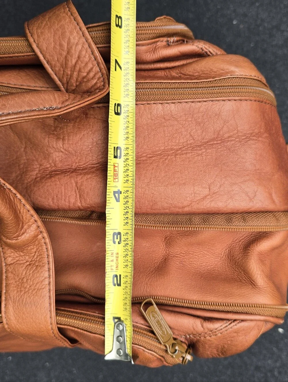 Vintage Leather Duffel Bag Weekender By CORTEZ Made In Colombia Saddle Color